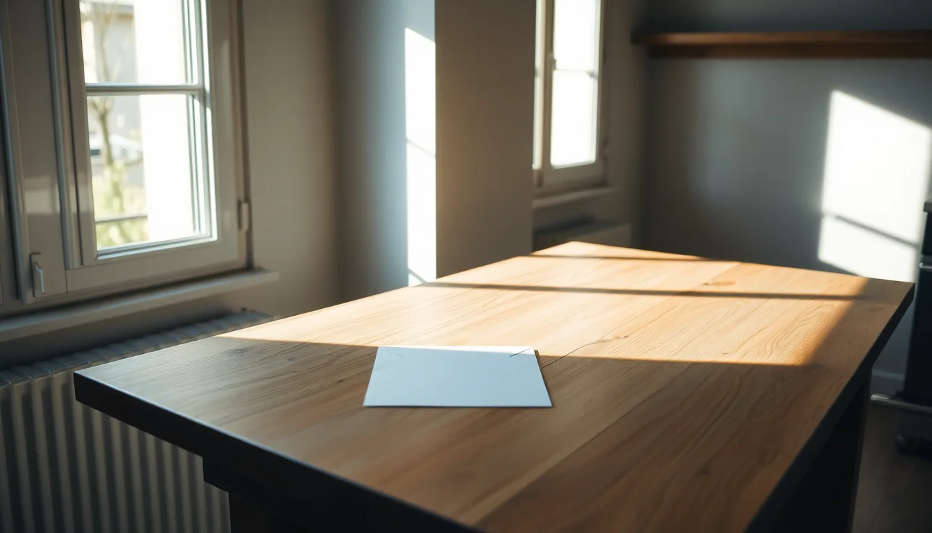A single unopened envelope on a sunlit kitchen table, illustrating how accidental American tax obligations reach people abroad